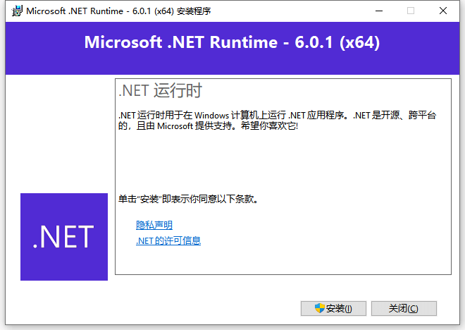 Microsoft .NET Runtime 6.0.10 官方正式版 
