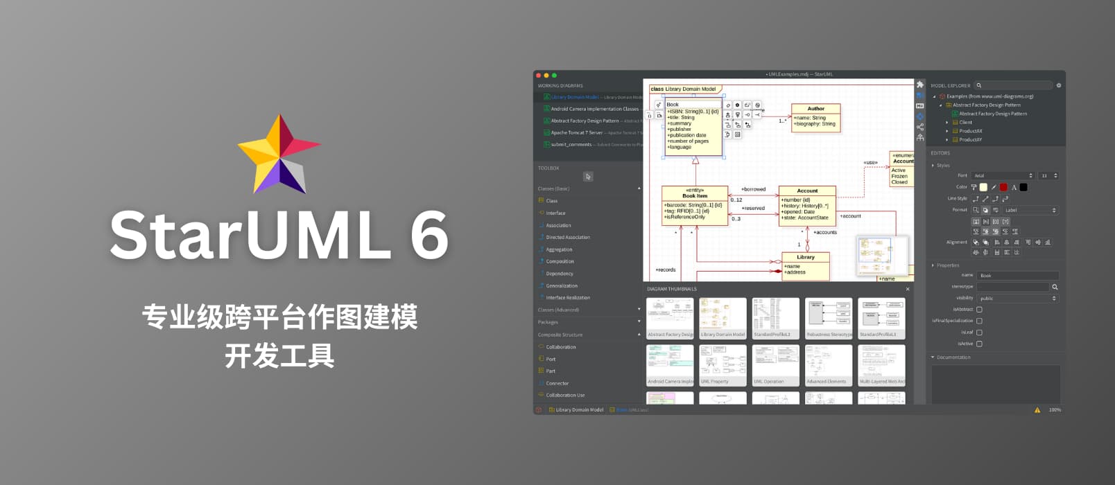 StarUML 6  专业级跨平台作图建模开发工具  小众软件