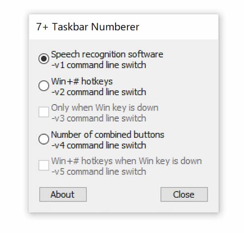 7+ Taskbar Numberer - 为 Windows 任务栏添加数字快捷键，适合语音识别与快捷键用户 1