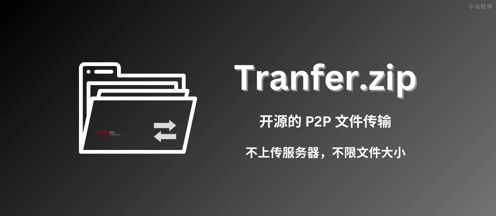 免费、开源、P2P、不限量，用 Transfer.zip 传输任意大小文件，不限速