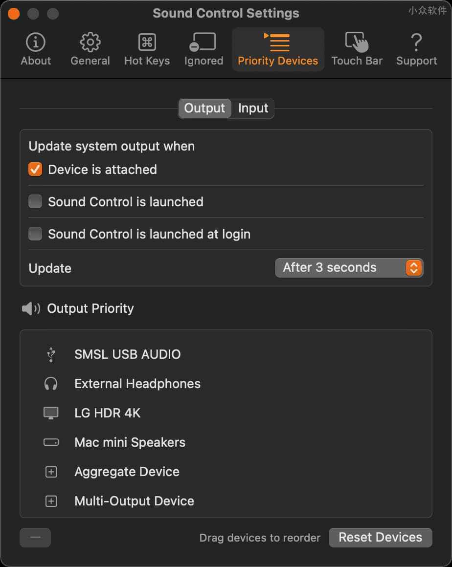 Sound Control 3 - Mac 音量高级控制：单独控制各应用音量 6
