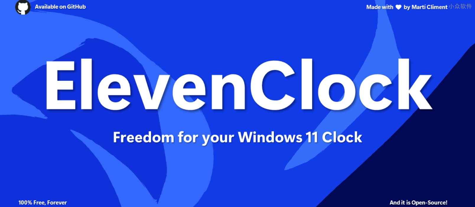 ElevenClock – Windows 11 可用，50+ 功能的系统时间自定义工具