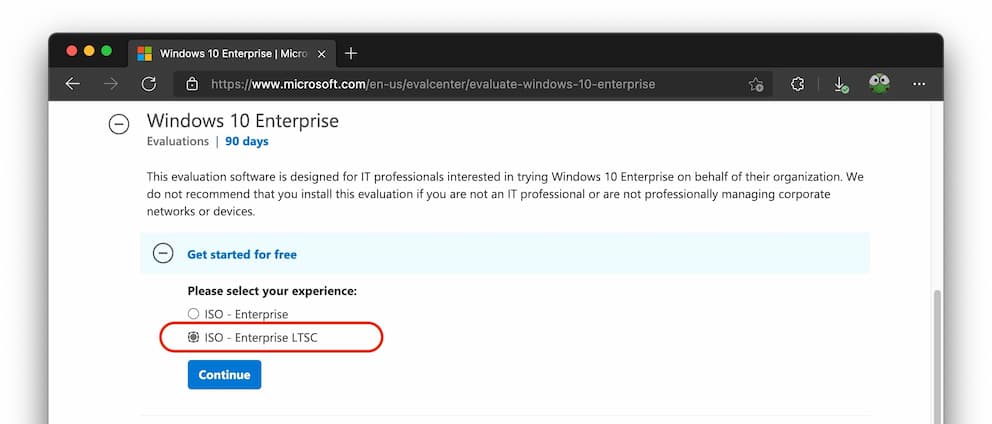 Windows 10 Enterprise LTSC 2021 下载地址发布，提供 5 年持续支持更新（Win10 企业版长期支持渠道 2021） 1