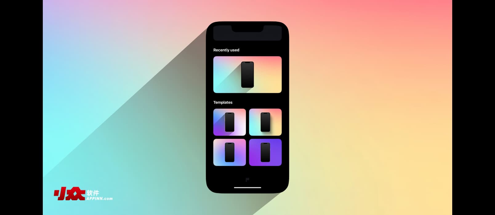 PopFrame - 为 iPhone 截图添加背景与外壳，支持视频
