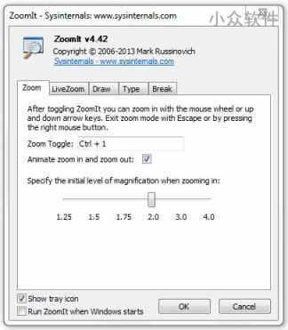 ZoomIt v6.01 更新，支持屏幕放大镜、屏幕涂鸦，新增录屏功能[Windows] 1