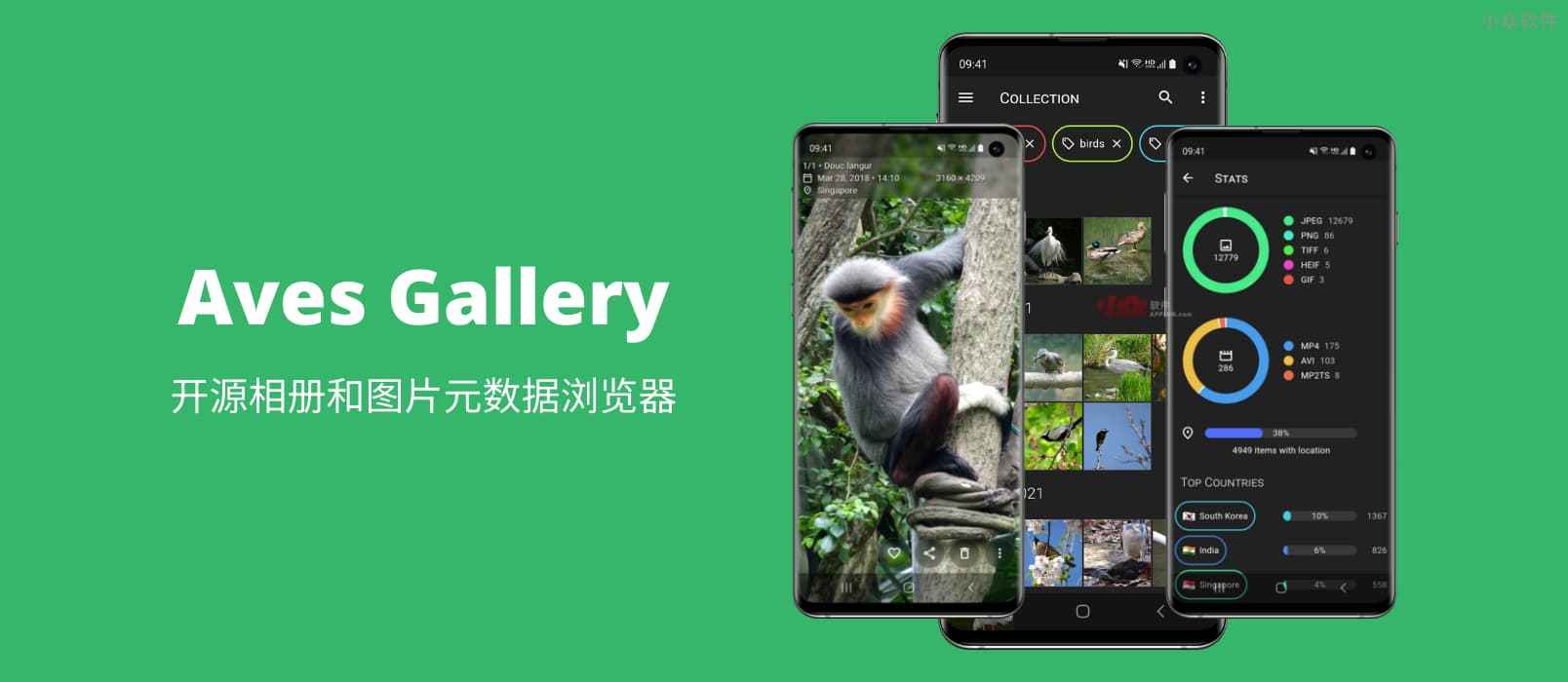 Aves Gallery – 开源相册和图片 EXIF 原数据浏览器[Android]