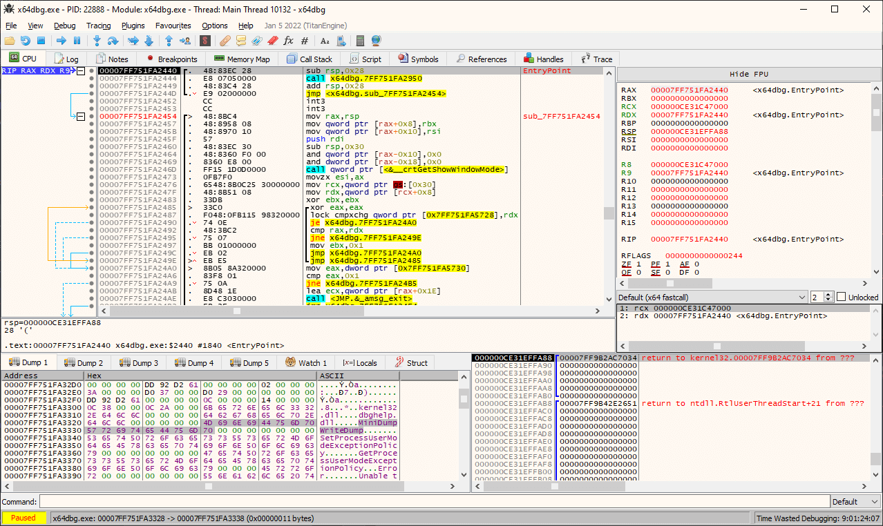 调试工具 x64 dbg(反汇编逆向神器) 简体中文版 2022.09.23