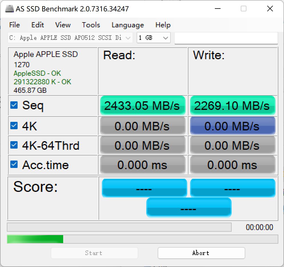 SSD(固态硬盘测试) AS SSD Benchmark v2.0.7316.34247(图1)