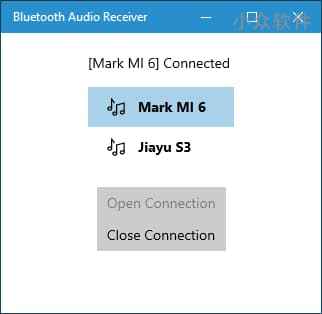 Bluetooth Audio Receiver - 用手机蓝牙在电脑上播放音乐，将电脑变为蓝牙音箱[Windows] 1