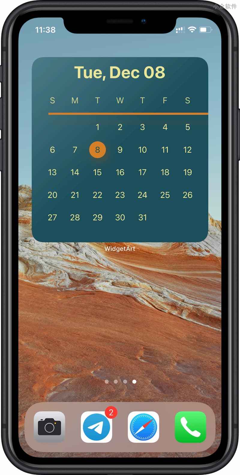 WidgetArt - 时间、照片、纪念日、步数等 7 个漂亮的屏幕小组件[iOS] 1