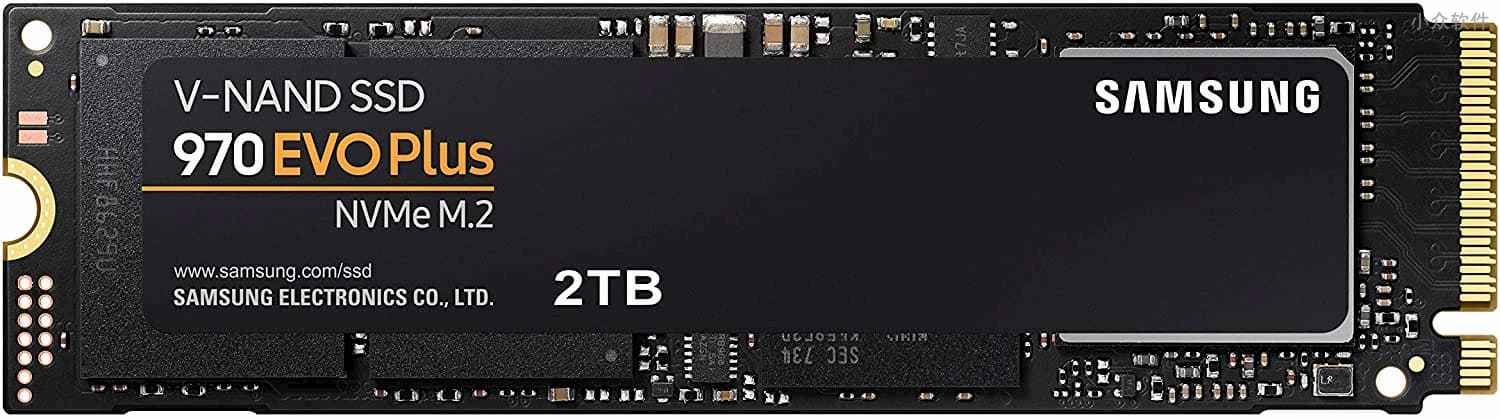 亚马逊：三星 970 EVO Plus SSD 2TB 固态硬盘，M.2 NVMe 接口， 1