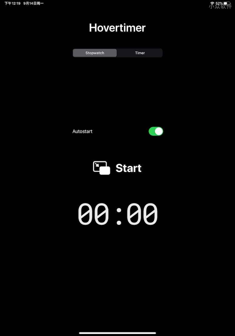 Hovertimer - 在 iPad 上放一个迷你计时器，置顶、可随时移动 4