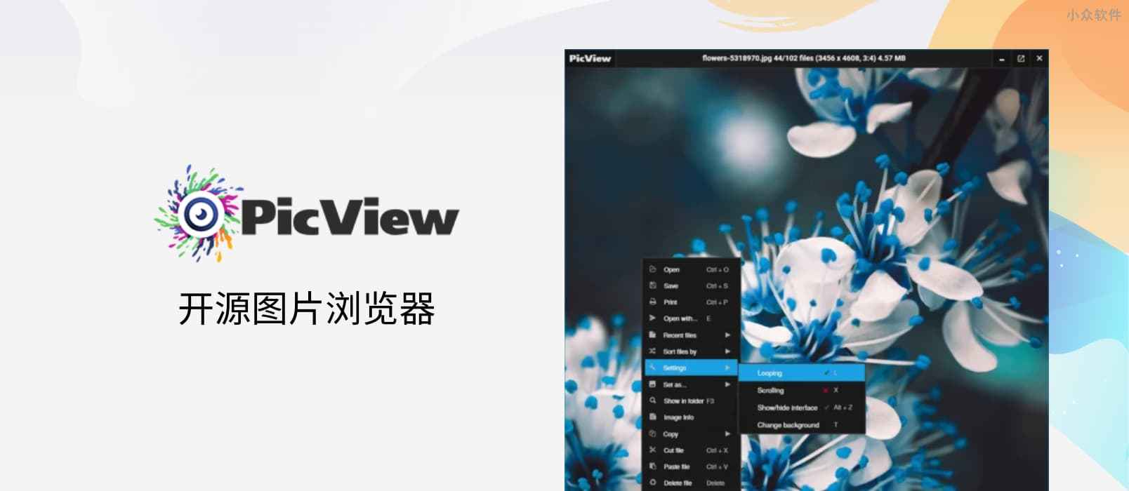 PicView - 开源图片浏览器，可查看压缩包图片，快速、“小巧”[Windows] 1