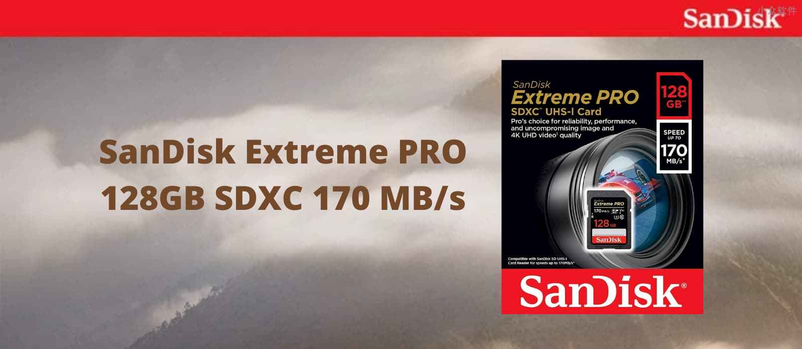 亚马逊特价：SanDisk 闪迪 Extreme PRO 128GB SDXC 存储卡，读写速度170 MB/s 1