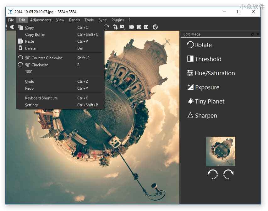 nomacs - 免费、开源，支持同步浏览的图片浏览器
