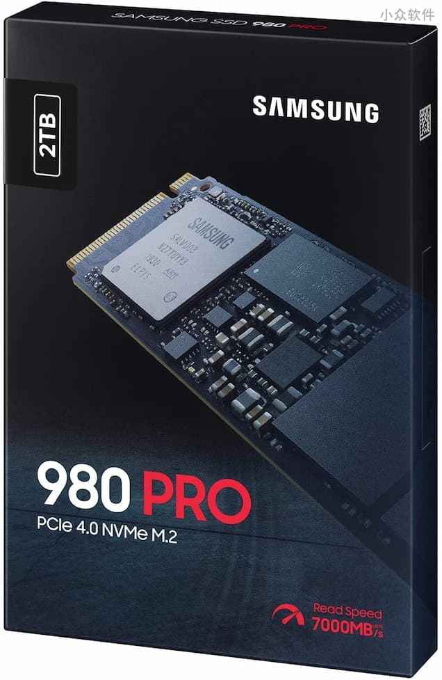 亚马逊海外购：Samsung 三星 980 PRO 2TB/1TB PCIe 4.0 固态硬盘特价，速度高达 7000 MB/s 2