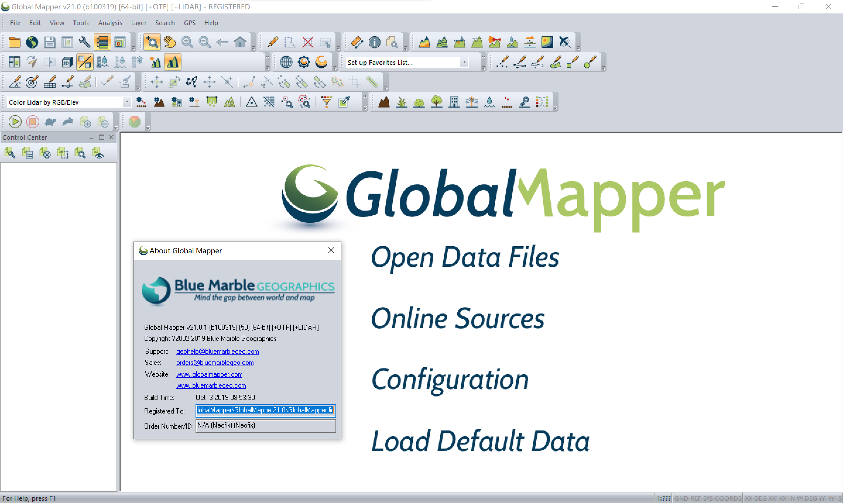 地图绘制 Global Mapper 21.0.1 x64