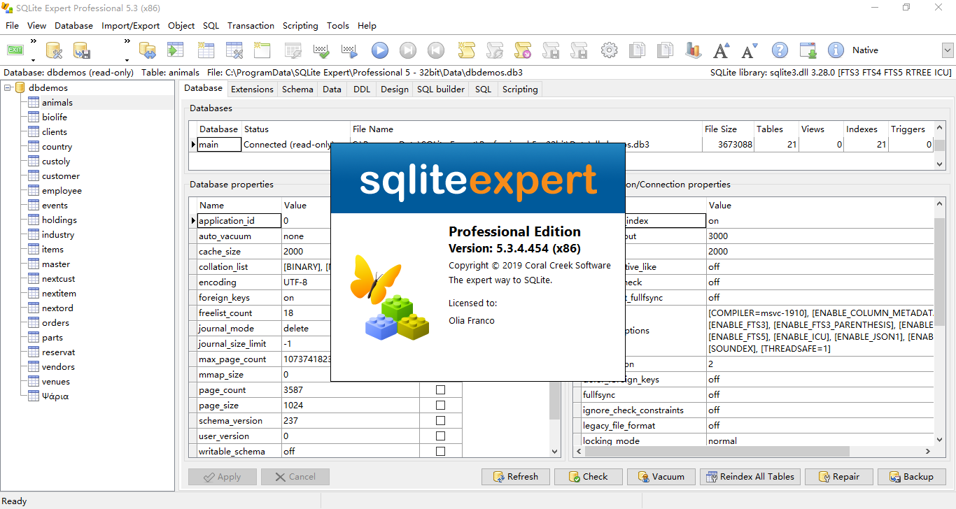 可视化数据库管理工具 SQLite Expert Professional 5.3.4.454 x86/x64