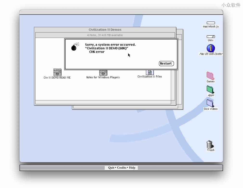 macintosh.js - 在现代 Windows、macOS、Linux 操作系统中模拟 1997 年的 Mac OS 8 3