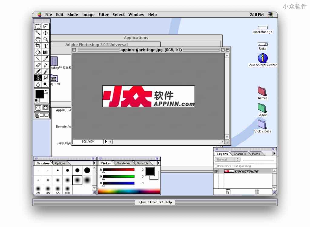 macintosh.js - 在现代 Windows、macOS、Linux 操作系统中模拟 1997 年的 Mac OS 8 4