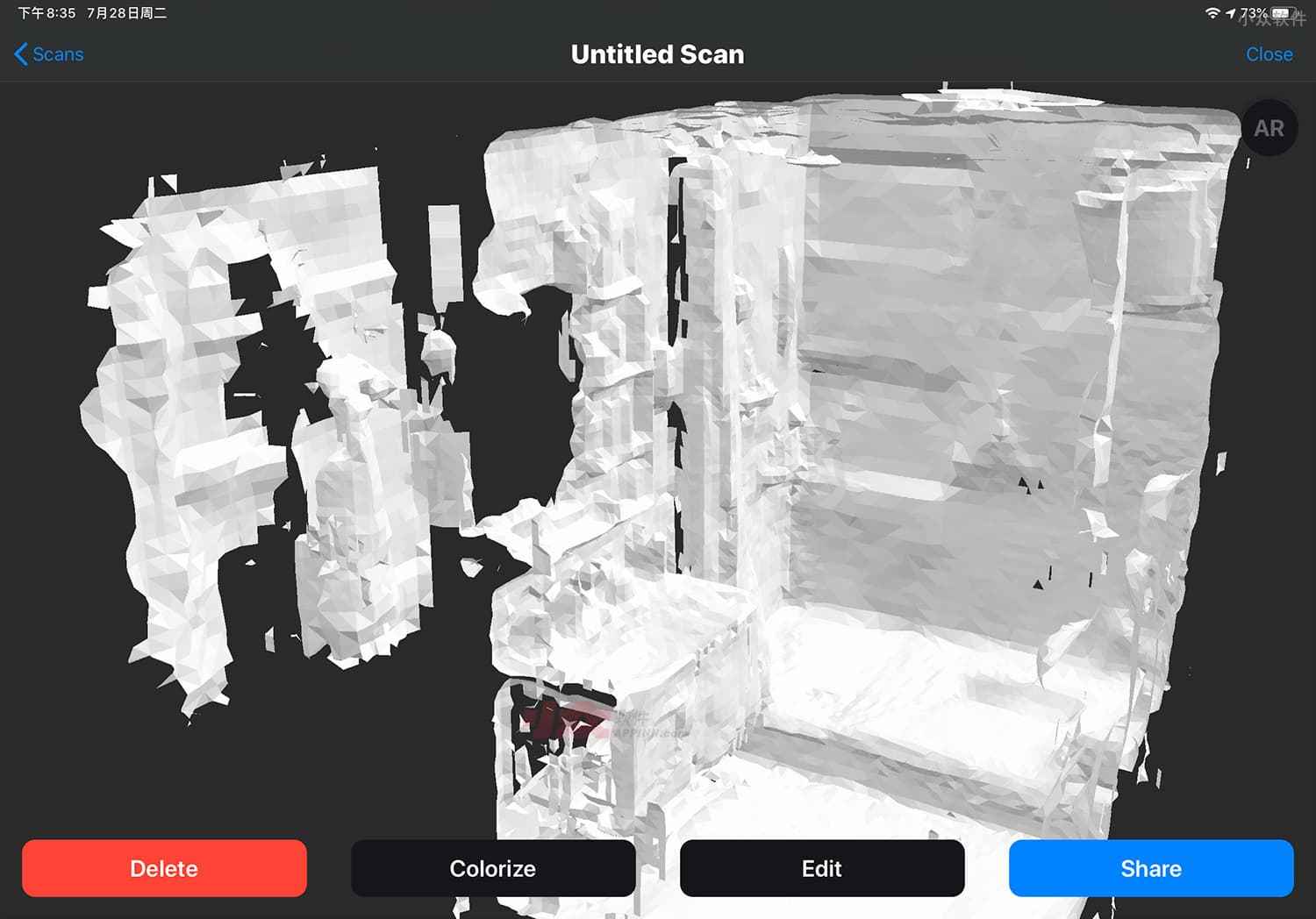 3d Scanner App™ - 利用 iPad Pro LIDAR 激光雷达扫描建筑物，进行 3D 建模 3
