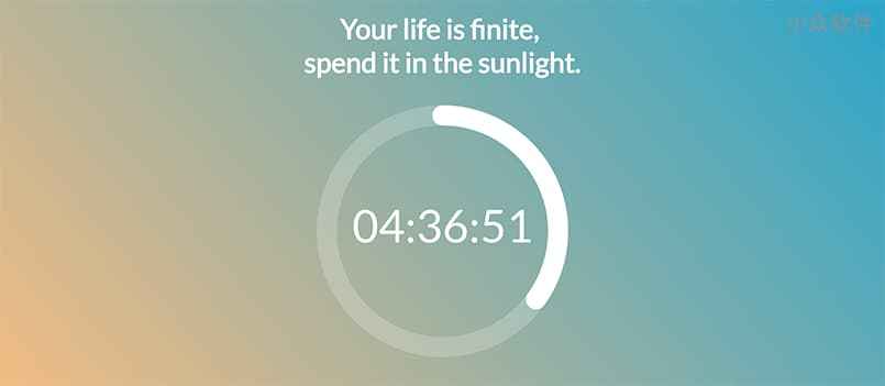 Sunshine.fyi – 今日份阳光还有 4 个小时[Web/Chrome]