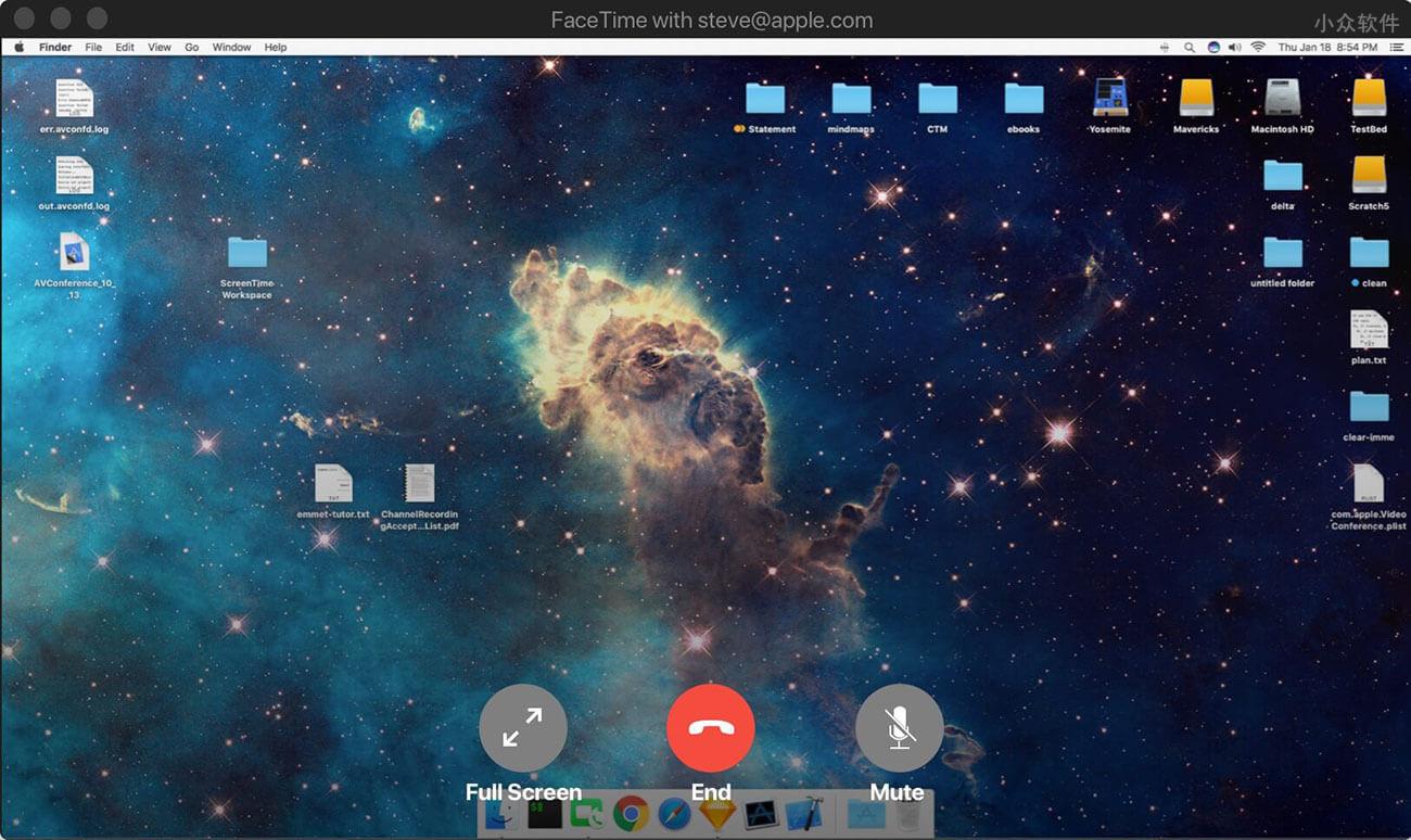 ScreenTime - 用 FaceTime 视频聊天时，实时分享桌面屏幕 [macOS] 1