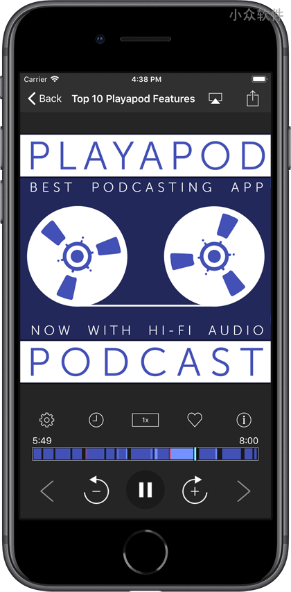 Playapod – 支持跨设备同步的「播客」播放工具 [iOS/Android]