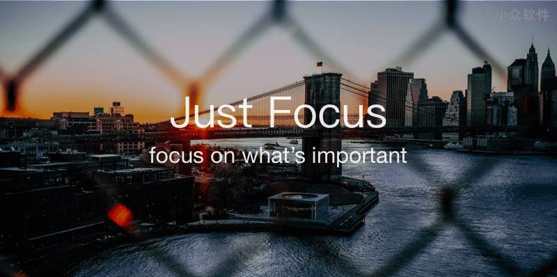 Just Focus – 用 Unsplash 做背景的漂亮番茄钟应用 [iOS/macOS]