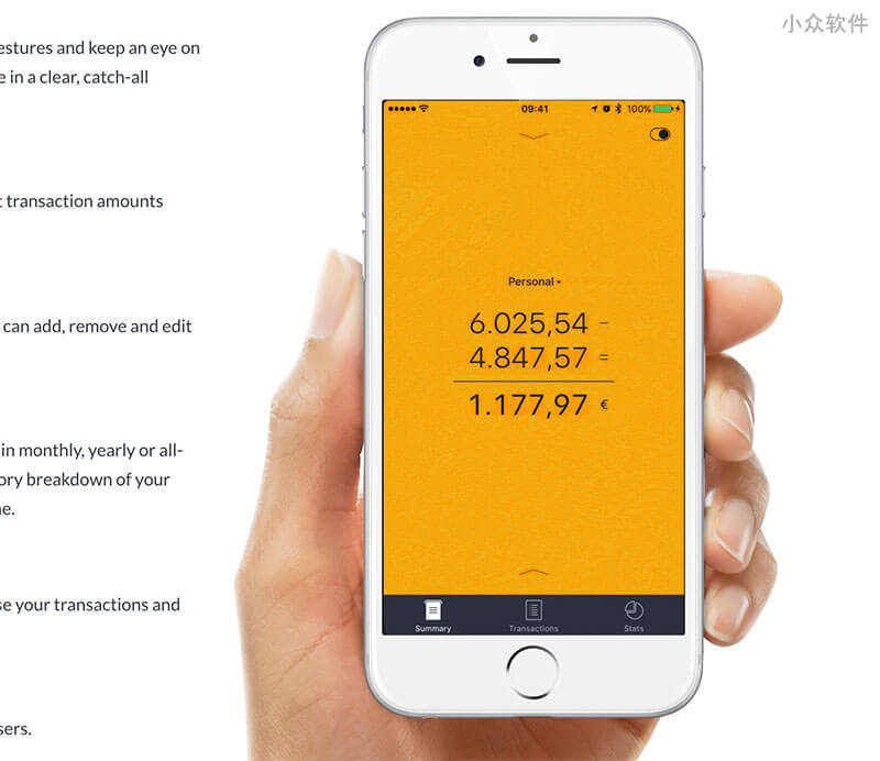 Finances – Money Tracker : 简单优雅的记账应用 [iPhone]