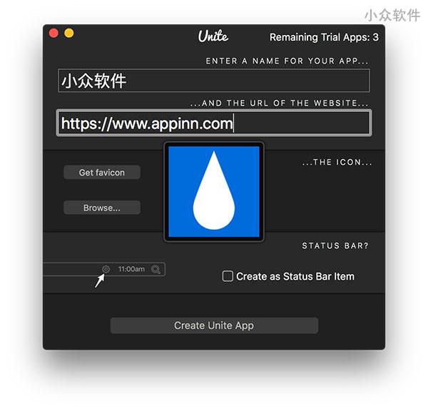 Unite – 将任意网站转换成 macOS 原生应用