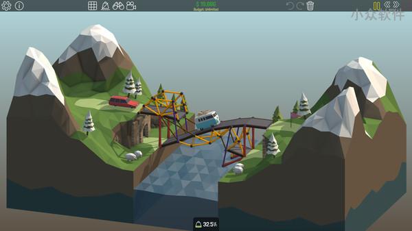 Poly Bridge – 可以玩几十个小时的「建桥」物理学益智游戏 [iPad/iPhone]