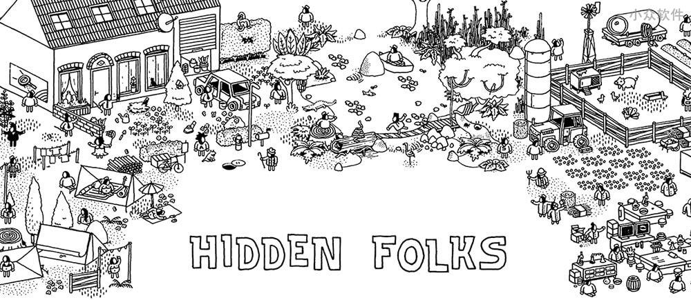 Hidden Folks - 在微型景观中，充满魔性的寻宝 [iOS/Android] 1