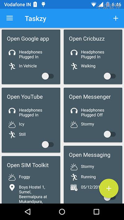 Taskzy – 帮你在插入耳机时自动打开音乐的应用 [Android]