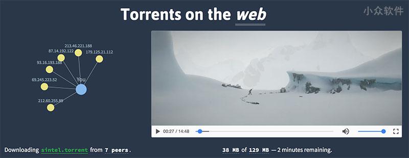 WebTorrent Desktop - 支持 BT 种子、磁力链接，可以「边播边下」 3