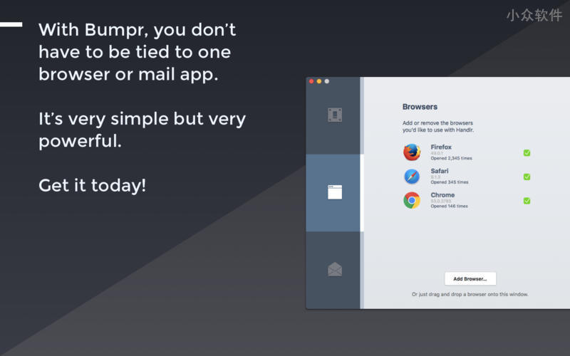 Bumpr - 让你选择在哪个浏览器、邮件客户端打开链接、邮箱[macOS] 2