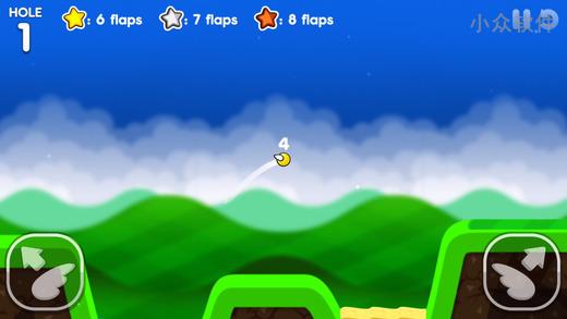 Flappy Golf 2 – 29 种球场的小鸟高尔夫，易上瘾[iOS/Android]