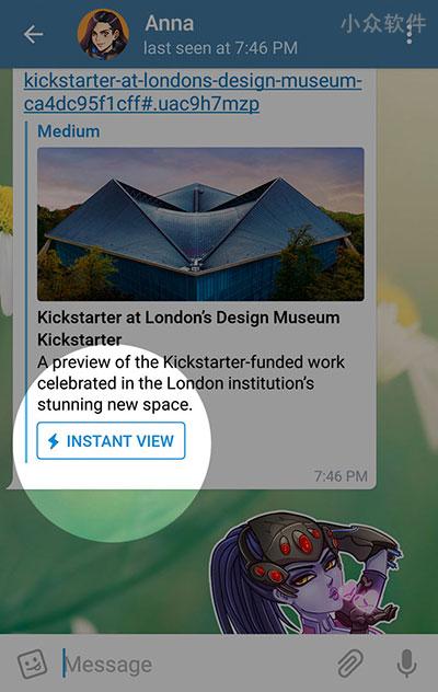 Telegram 推出的新功能：Instant View 即时内容浏览、指定日期搜索等等 2