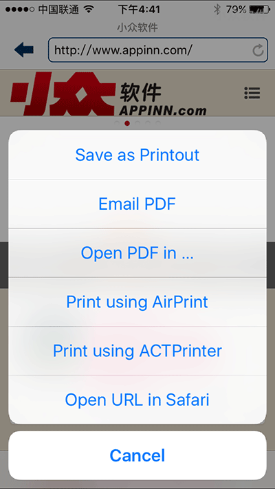 ACTPrinter - Mac 与 iPhone 间的相互虚拟打印机[OS X/iPad/iPhone] 2