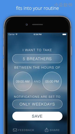 Breathe - 专门找个人在不爽的时候提醒你深呼吸[iPhone/Apple Watch] 2
