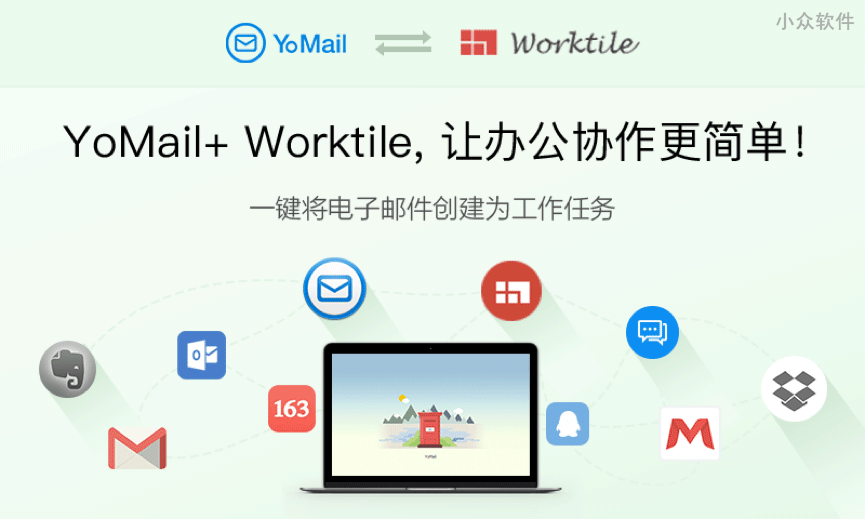 专业邮件客户端 YoMail 已整合团队协作工具 Worktile