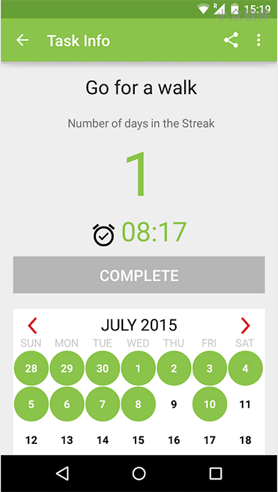 Streaks – 记录你的日常习惯，并显示持续天数[Android]