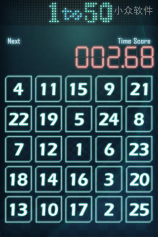 1to50 – 点一点，12345[Android/iPhone 游戏]