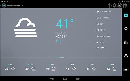 1Weather – 适合平板的天气应用[Android]
