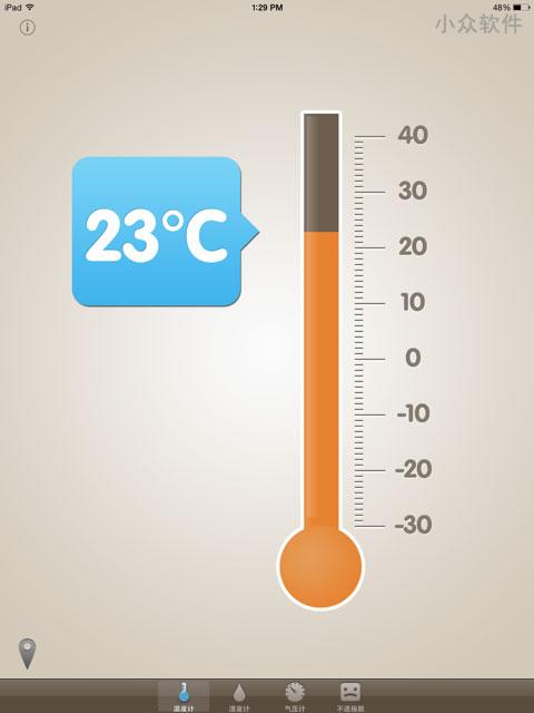 Thermo-Hygrometer – 简约优雅的温度湿度计[iOS限免]