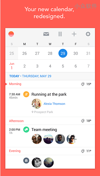 Sunrise Calendar 发布 Android 客户端及网页端应用