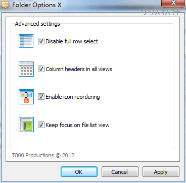 Folder Options X - 增强文件夹功能 X 档案[Windows7] 1