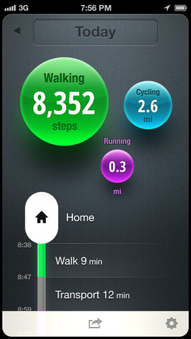 Moves for iPhone – 告诉你每天走了多少步