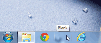 Blank.exe - 给任务栏加一个透明按钮，充当占位符 1