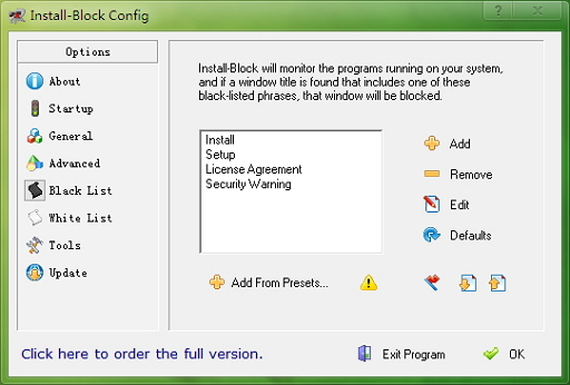 Install Block – 输入密码才能安装软件